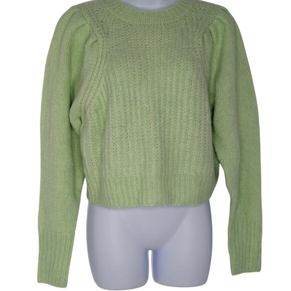 Topshop Pale Green Chunky Knit Sweater - Picture 9 of 9